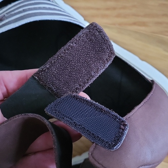 OTBT Montauk Tapioca Boho Ankle Strap Platform Wedge Leather Sandal 8.5M - Picture 5 of 11